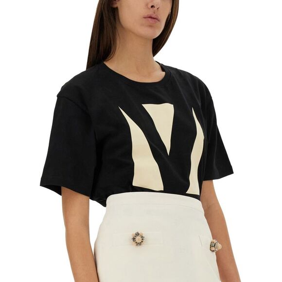 Valentino Women "Chez Valentino" Print T-Shirt - Picture 4 of 4
